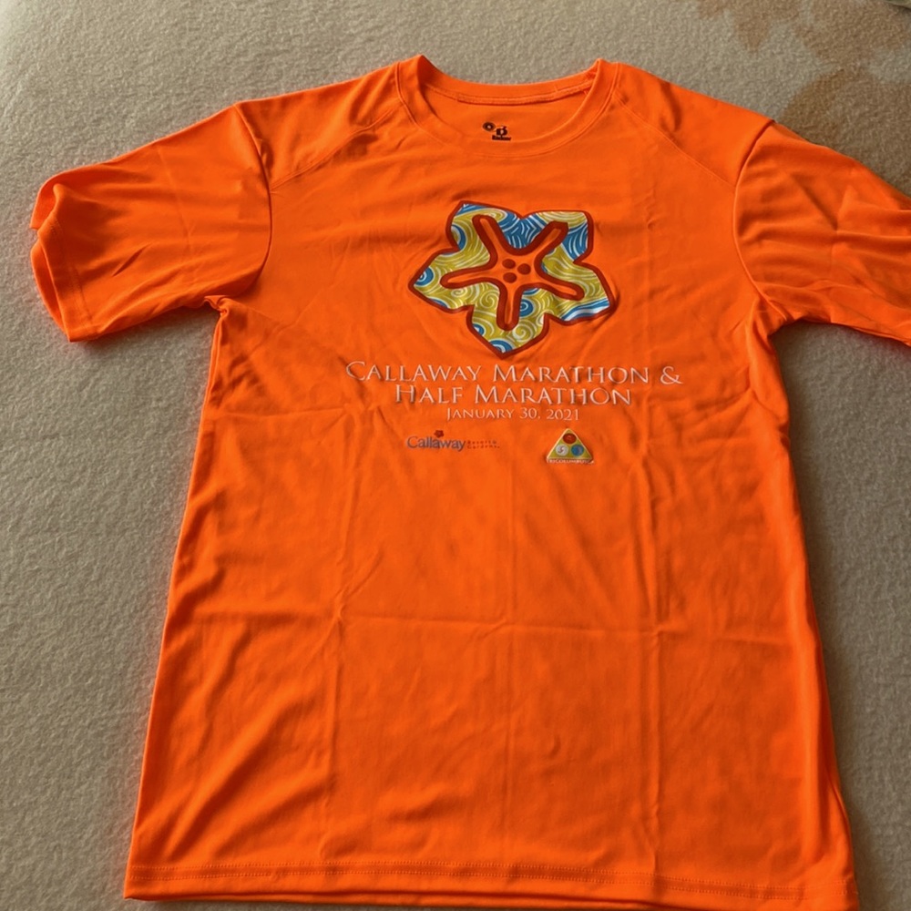Running T-shirt , bright orange, size S